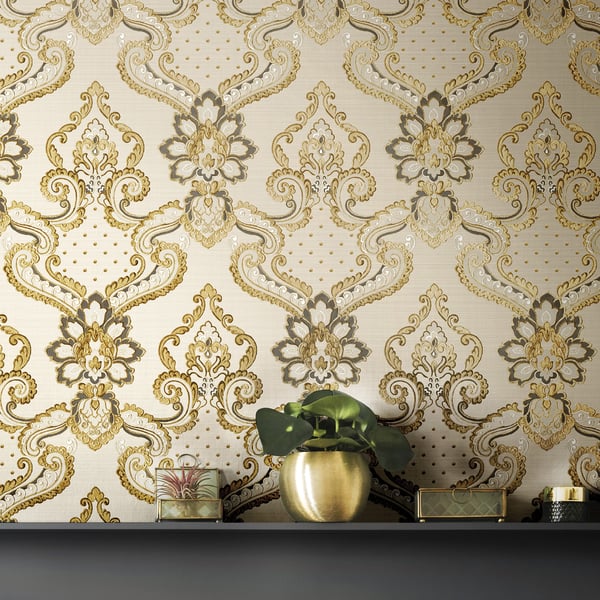 Galerie Wallpaper Product code: 42507R - Opulence Wallpaper Collection - Gold Brown Colours -  