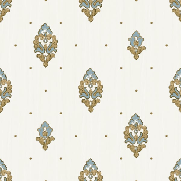 Galerie Wallpaper Product code: 42516 - Opulence Wallpaper Collection - Cream Blue Colours -  