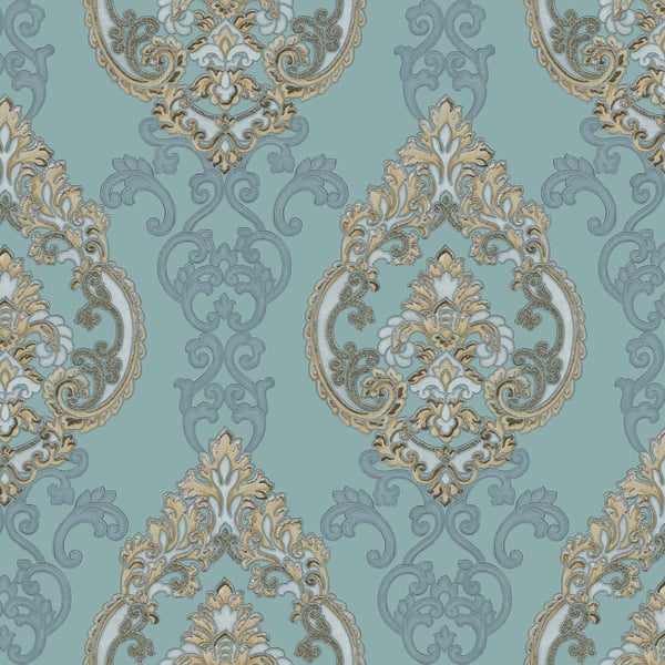 Galerie Wallpaper Product code: 42526 - Opulence Wallpaper Collection - Blue Gold Colours -  