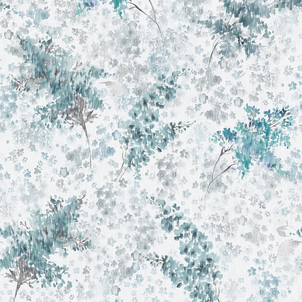 Galerie Wallpaper Product code: 47451 - Flora Wallpaper Collection - Grey, Turquoise Colours -  