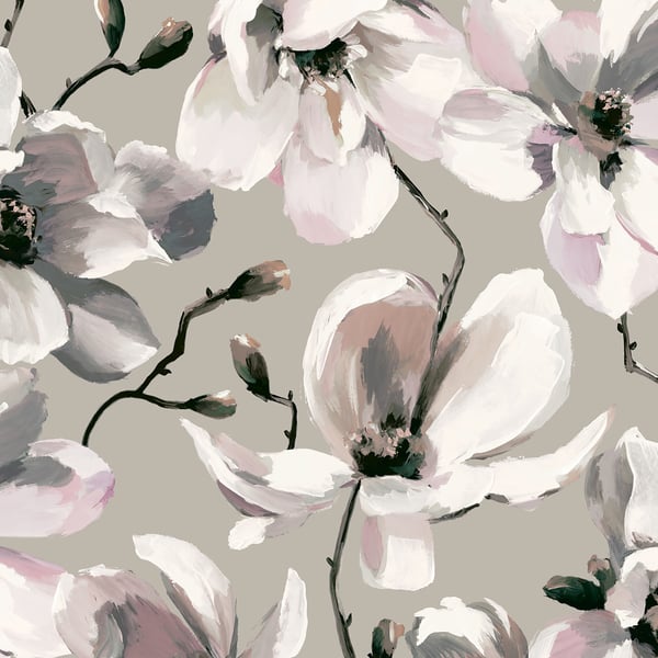 Galerie Wallpaper Product code: 47466 - Flora Wallpaper Collection - Grey, Beige, White Colours -  