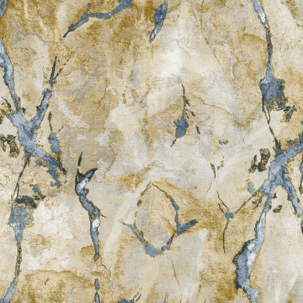 Galerie Wallpaper Product code: 49356 - Italian Textures 3 Wallpaper Collection - gold blue Colours -  