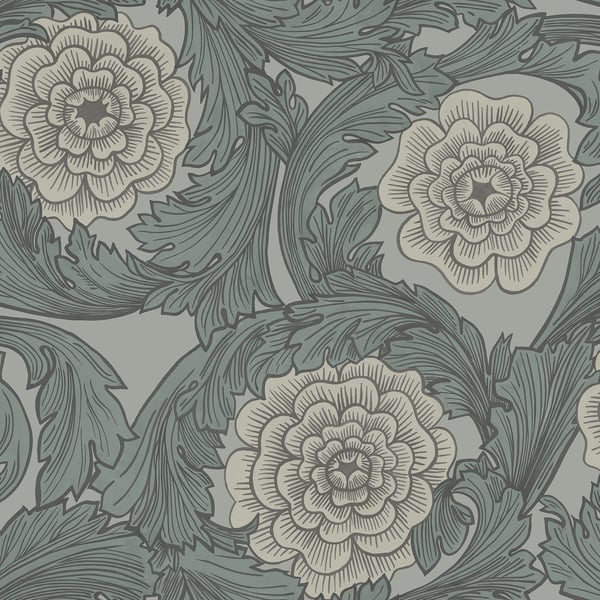 Galerie Wallpaper Product code: 51009 - Blomstermala Wallpaper Collection - Grey Colours -  