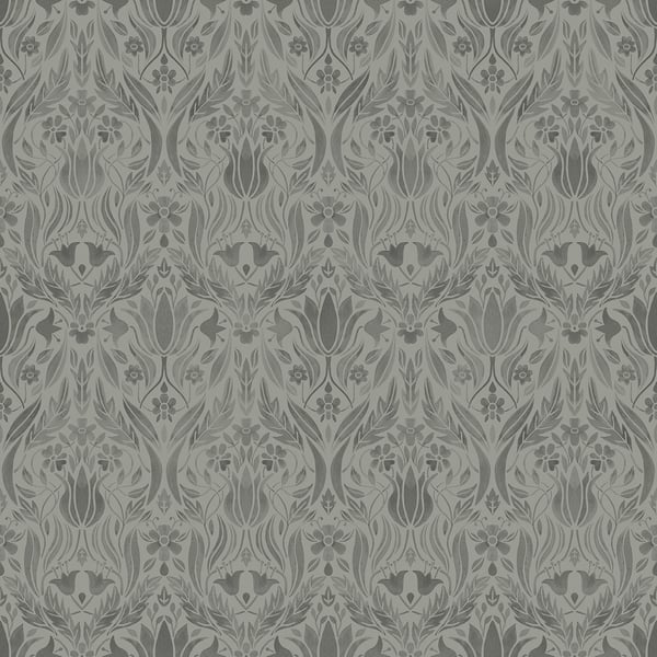 Galerie Wallpaper Product code: 51018 - Blomstermala Wallpaper Collection - Grey Colours -  