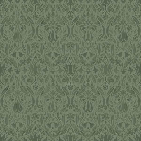 Galerie Wallpaper Product code: 51020 - Blomstermala Wallpaper Collection - Green Colours -  