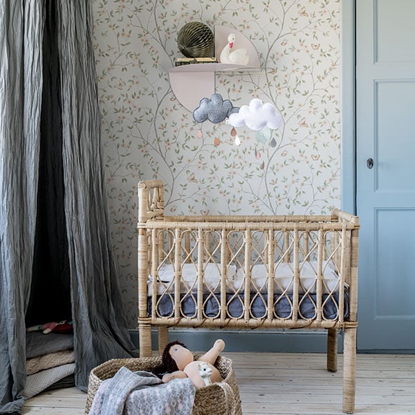 Galerie Wallpaper Product code: 51025R - Blomstermala Wallpaper Collection - Beige Green Grey Colours -  