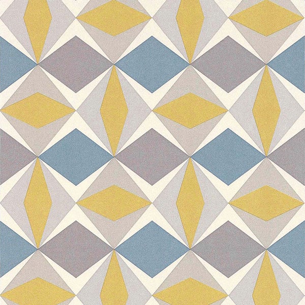 Galerie Wallpaper Product code: 51144002 - Skandinavia 2 Wallpaper Collection - Yellow Blue Grey Colours -  