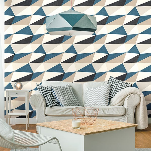 Galerie Wallpaper Product code: 51183601R - Skandinavia 2 Wallpaper Collection - Blue Black Beige Cream Colours -  