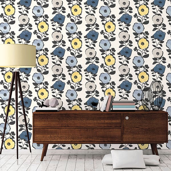 Galerie Wallpaper Product code: 51183702R - Skandinavia 2 Wallpaper Collection - Blue Yellow Grey Colours -  