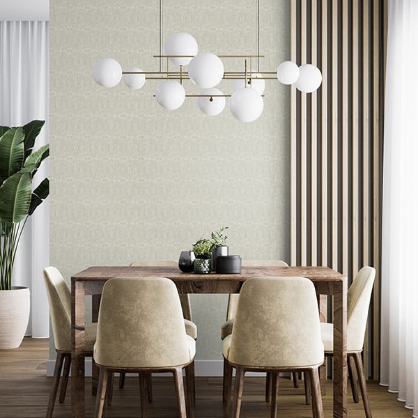 Galerie Wallpaper Product code: 65008R - Feel Wallpaper Collection - Grey Silver Off White Ecru Colours -  