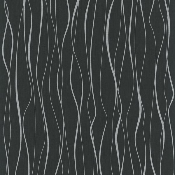 Galerie Wallpaper Product code: 6813-40 - Home Wallpaper Collection - Black  Silver Colours -  