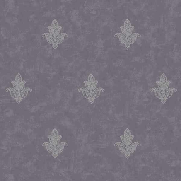 Galerie Wallpaper Product code: 7018 - Emporium Wallpaper Collection - Purple Silver Colours -  