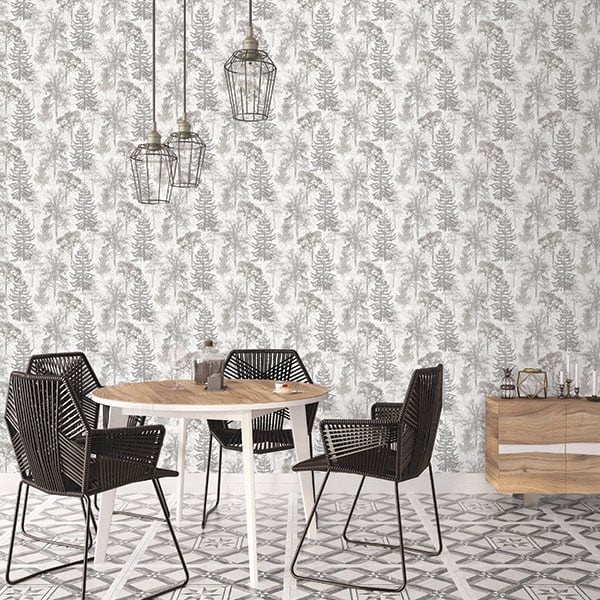 Galerie Wallpaper Product code: 7311R - Evergreen Wallpaper Collection - Grey Mica Colours -  
