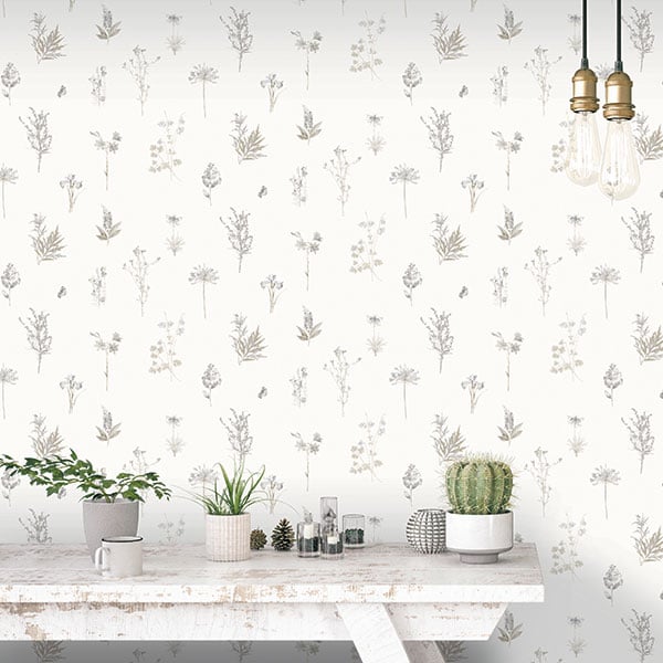 Galerie Wallpaper Product code: 7341R - Evergreen Wallpaper Collection - Grey Colours -  