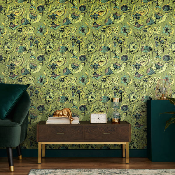 Galerie Wallpaper Product code: 81330_2 - Pepper Wallpaper Collection - Green Pepper Colours -  