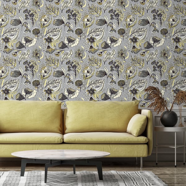 Galerie Wallpaper Product code: 81333_2 - Pepper Wallpaper Collection - Mustard Colours -  