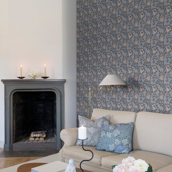 Galerie Wallpaper Product code: 82006_2 - Hidden Treasures Wallpaper Collection - Blue red Colours -  