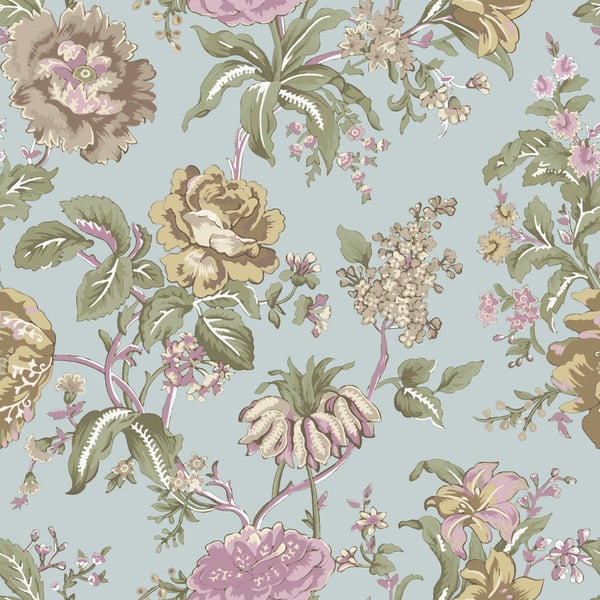 Galerie Wallpaper Product code: 8307 - Blooming Garden Wallpaper Collection - Beige/Light Blue Colours -  