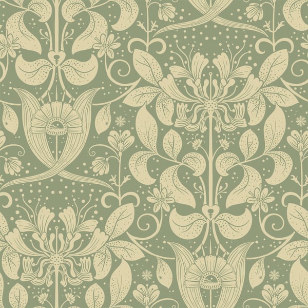 Galerie Wallpaper Product code: 83126 - Hjarterum Wallpaper Collection - Green Colours -  