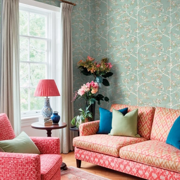 Galerie Wallpaper Product code: 8321_2 - Blooming Garden Wallpaper Collection - Light Blue Colours -  