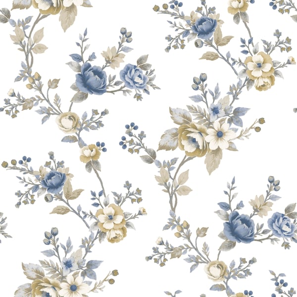Galerie Wallpaper Product code: 8327 - Blooming Garden Wallpaper Collection - Blue Colours -  