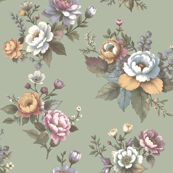 Galerie Wallpaper Product code: 8331 - Blooming Garden Wallpaper Collection - Light Green Colours -  