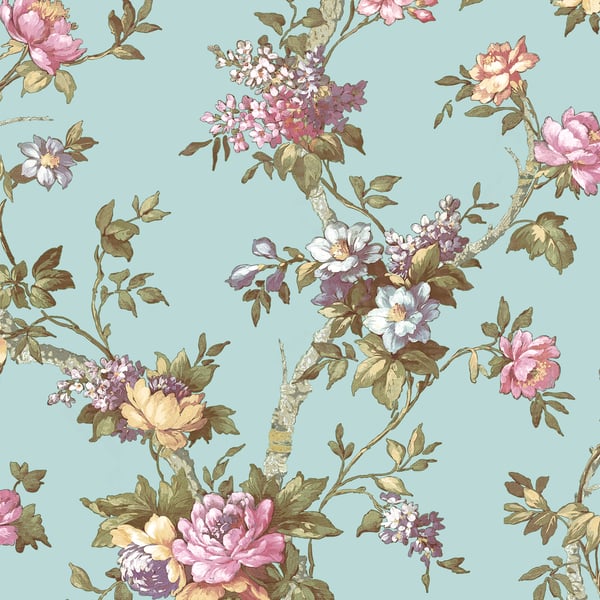 Galerie Wallpaper Product code: 84002 - Cottage Chic Wallpaper Collection - Light Blue Colours -  