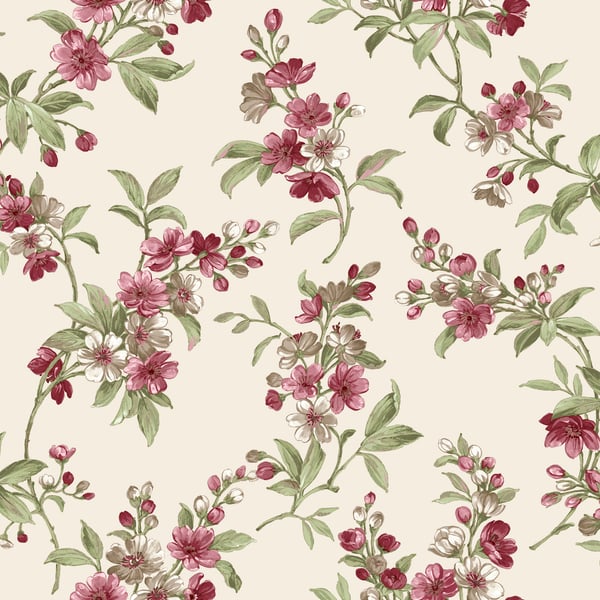 Galerie Wallpaper Product code: 84005 - Cottage Chic Wallpaper Collection - Red Colours -  