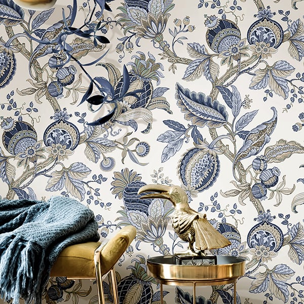 Galerie Wallpaper Product code: 84040R - Cottage Chic Wallpaper Collection - Blue Colours -  