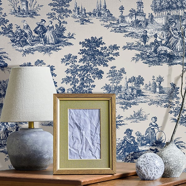 Galerie Wallpaper Product code: 84043R - Cottage Chic Wallpaper Collection - Blue Colours -  