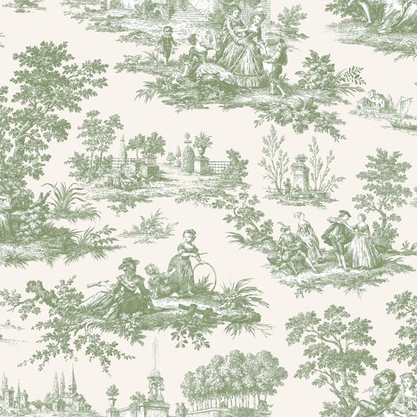 Galerie Wallpaper Product code: 84045 - Cottage Chic Wallpaper Collection - Green Colours -  