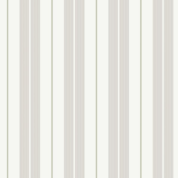 Galerie Wallpaper Product code: 9815-5 - Essential Stripes Wallpaper Collection - Grey Green Colours -  
