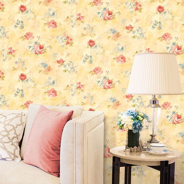 Galerie Wallpaper Product code: AB42418R - Abby Rose 3 Wallpaper Collection - Pink Blue Cream Colours -  