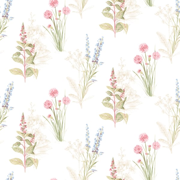Galerie Wallpaper Product code: AB42445 - Abby Rose 3 Wallpaper Collection - Cream Blue Pink Colours -  