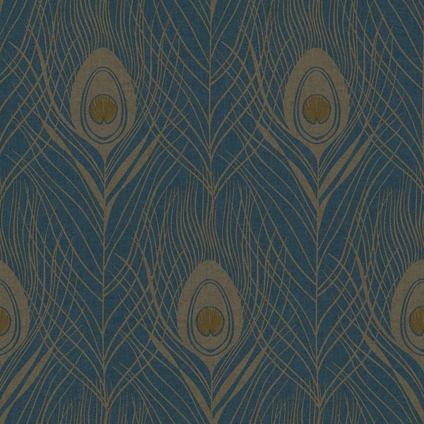 Galerie Wallpaper Product code: AC60004 - Absolutely Chic Wallpaper Collection - Blue Yellow Metallic Colours -  