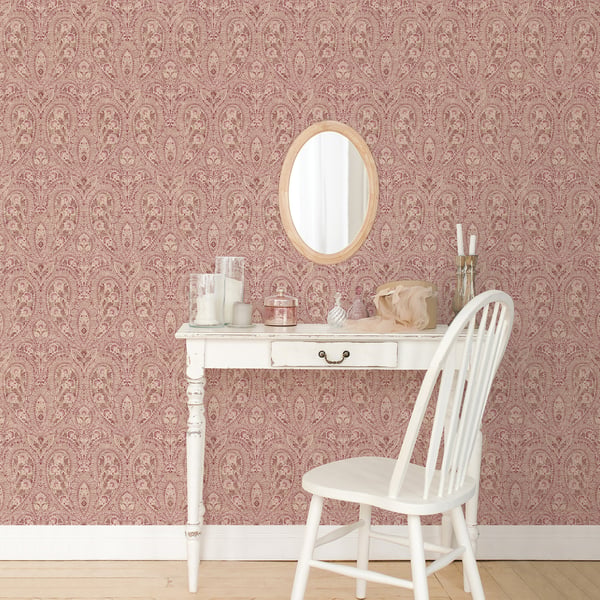 Galerie Wallpaper Product code: AF37727_2 - Abby Rose 4 Wallpaper Collection - Plum Cream Colours -  