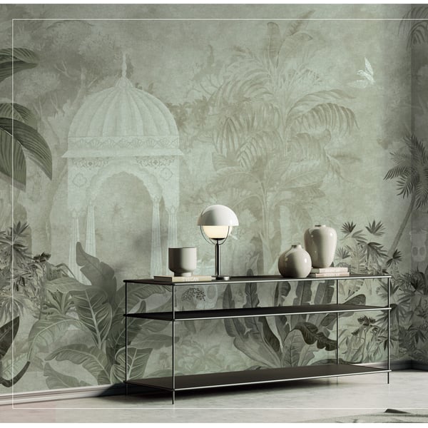 Galerie Wallpaper Product code: BB30197_2 - Bombay Design Wallpaper Collection - Green Colours -  