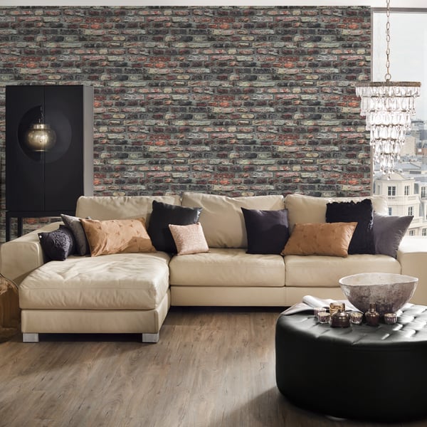 Galerie Wallpaper Product code: BB51113_2 - Bricks And More Wallpaper Collection - Beige Brown Grey Colours -  