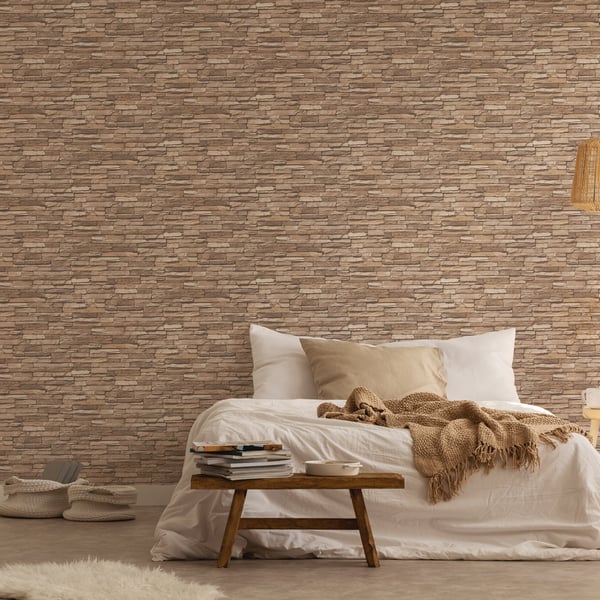 Galerie Wallpaper Product code: BB51147_2 - Bricks And More Wallpaper Collection - Beige Brown Colours -  