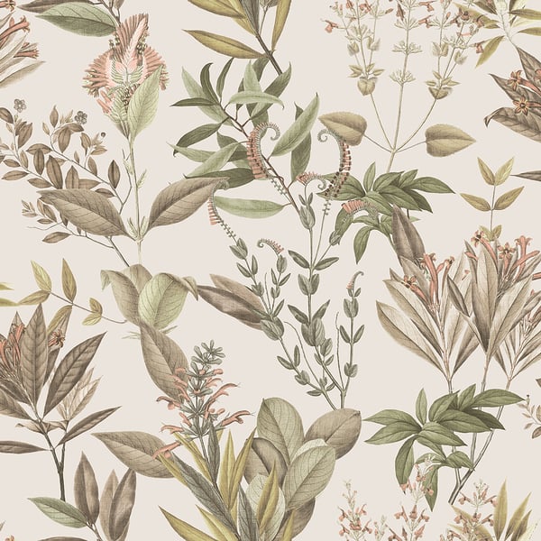 Galerie Wallpaper Product code: BL22740 - Botanica Wallpaper Collection - Pink Green Colours -  