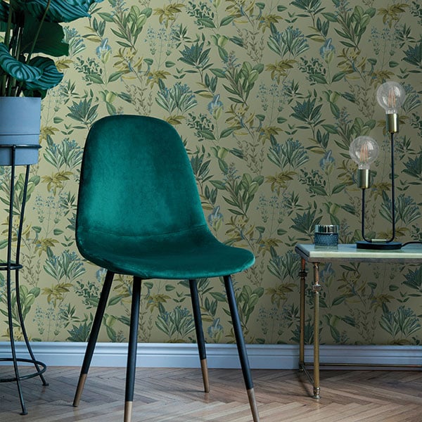 Galerie Wallpaper Product code: BL22741R - Botanica Wallpaper Collection - Green Colours -  