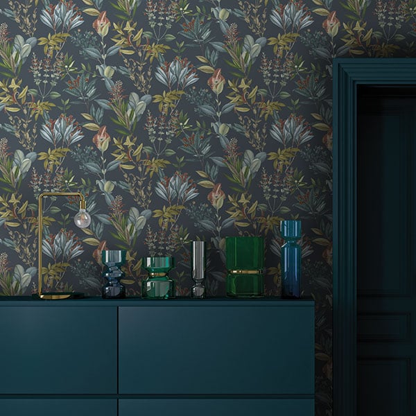 Galerie Wallpaper Product code: BL22744R - Botanica Wallpaper Collection - Blue Colours -  