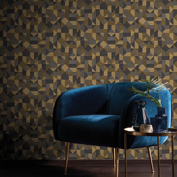 Galerie Wallpaper Product code: BL22771R - Botanica Wallpaper Collection - Yellow Brown Grey Colours -  