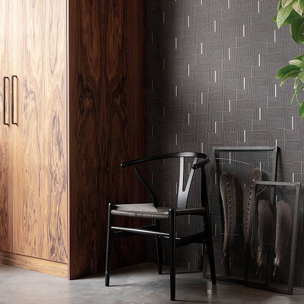 Galerie Wallpaper Product code: BO23064R - Luxe Wallpaper Collection - Black Colours -  