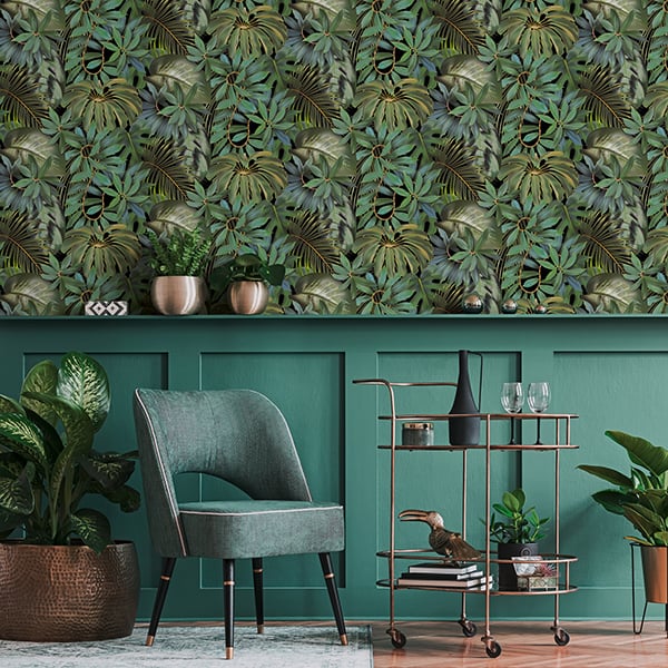 Galerie Wallpaper Product code: BW51020R - Blooming Wild Wallpaper Collection - Yellow Green Colours -  
