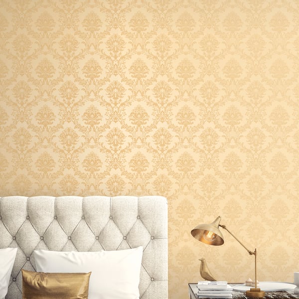 Galerie Wallpaper Product code: CI38215_2 - Classic Silks 4 Wallpaper Collection - Drk. Cream Colours -  