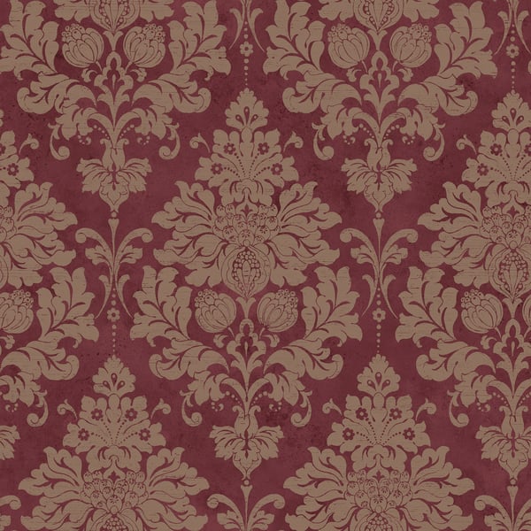 Galerie Wallpaper Product code: CI38221 - Classic Silks 4 Wallpaper Collection - Cranberry,Gold Colours -  
