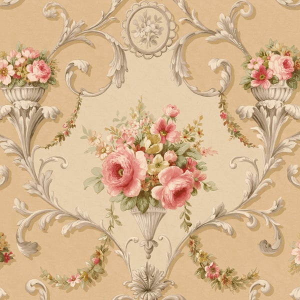 Galerie Wallpaper Product code: CI38234 - Classic Silks 4 Wallpaper Collection - Brown Red Yellow Colours -  