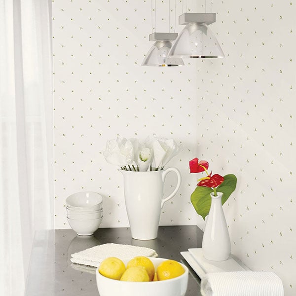 Galerie Wallpaper Product code: CK36600R - Kitchen Style 3 Wallpaper Collection - Green White Colours -  