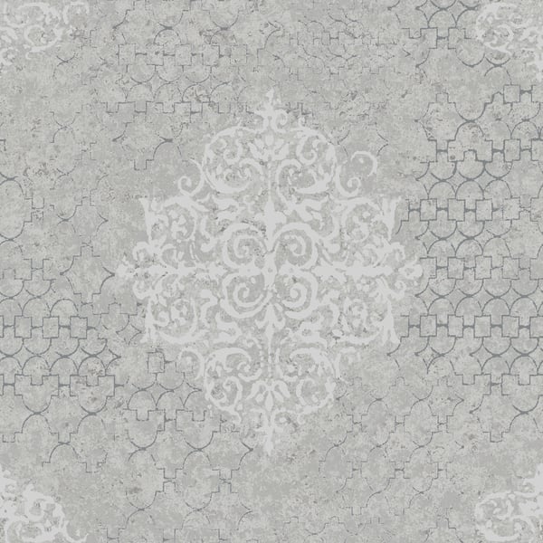 Galerie Wallpaper Product code: CM2483 - Lustre Wallpaper Collection - Silver Grey Colours -  
